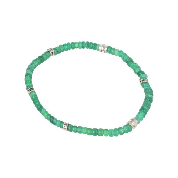 Ferragamo Beadstone Bracelet Green Mens